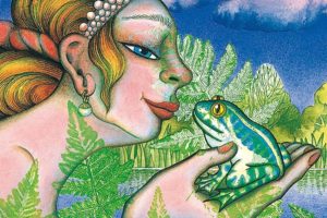 Galerie kunst und eros, Leonore Adler, Froschkönig Acrylaquarell