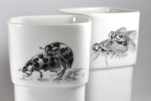 Janett Noack, Galerie kunst & eros, Porzellanmalerei, Insekten