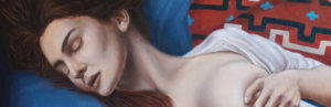 kunstunderos - Sommersalon - Juan Miguel Restrpo, Sommernachtstraum, Öl auf Holz